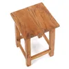 A wooden stool on a white background. Produktbild-Vorschau