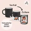 Pferd Farbwechsel Zauber-Tasse Lustig Reiterin Geschenk Produktbild-Vorschau 2