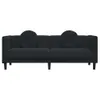 VidaXL 372647, Schwarz, 3 Sitz(e), Polyester, Polywood, Produktbild-Vorschau 10