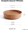 Ecopots Untersetzer mit Rädern 40 für Blumentöpfe - L 34,1 Produktbild-Vorschau 3
