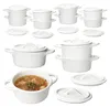 12er Set CREME Mini-Cocotte 100ml Creme-Weiß Back-Form Produktbild-Vorschau 1