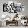 Bild auf Leinwand - Leinwandbild - 4 Teile - Alt Motorrad Produktbild-Vorschau 6