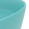 vidaXL umývadlo Round Matt Light Green 40x15 cm Keramika Náhľad obrázku produktu 5