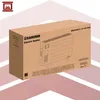 A cardboard box containing an electric heater, with a fireplace icon in the top left corner. Náhľad obrázku produktu