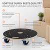 ECD Germany Wózek transportowy okrągły, Ø 67x14,5 cm, z Podgląd zdjęcia produktu 3