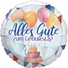 Folienballon Happy Birthday Watercolor Rund 45 cm Produktbild-Vorschau 1