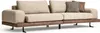 Beiges Sofa Luxus Dreisitzer Moderner Stil Wohnzimmer Couch Produktbild-Vorschau 3
