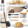 Gliese 10-teilig Gärkorb Brot Set, 23 cm Gärkorb rund und Produktbild-Vorschau 1