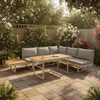 greemotion Gartenlounge-Set Lima Aluminium beige grau mit Produktbild-Vorschau 2