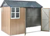 BELIANI Zahradní kůlna hnědá ocelová 235 x 175 cm Náhled obrázku produktu 6