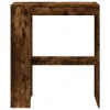 vidaXL Barový stůl s policí kouřový dub 90x40x103,5 cm Náhled obrázku produktu 4