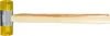 Fortis Kunststoffhammer gelb 22mm Gr.1 Produktbild-Vorschau 1