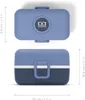 MONBENTO Kinder Brotdose TRESOR 16 x 9.2cm Blau Lunch Produktbild-Vorschau 6