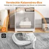 Kočičí toaleta 3 v 1 s podložkou a uzamykatelnými dvířky Náhled obrázku produktu 3