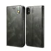 Pouzdro pro iPhone XS/iPhone X, kožené flip pouzdro Náhled obrázku produktu 1