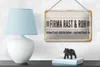 Blechschild Spruch 18x12cm Firma Rast & Ruh Nachmittags zu Produktbild-Vorschau 4