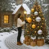 Weihnachtskugeln Outdoor XXL Christbaumkugeln für Draußen Produktbild-Vorschau 3
