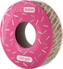 A pink donut-shaped roll of abrasive paper with sprinkles. Voir les images du produit