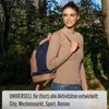 Oos Duffle City Leder Canvas Rucksack Hasel Produktbild-Vorschau 9