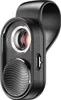 A close-up studio shot of a black smartphone microscope attachment with a clip. Produktbild-Vorschau