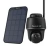 A black Reolink 4K security camera and its solar panel are displayed against a white background. Náhľad obrázku produktu