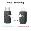 An instructional image showing how to switch modes on a Bluetooth adapter. Produktbild-Vorschau