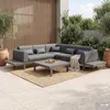 home24 Loungeset - 4-teilig - Aluminium / Webstoff - Grau Produktbild-Vorschau 2