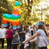 Relaxdays Pinata Lama, zum Aufhängen, für Kinder, Mädchen & Produktbild-Vorschau 2