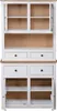 vidaXL Credenza bianca 93x40,5x180 cm Legno di pino Panama Anteprima dell’immagine prodotto 3