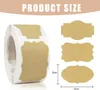 500 Stück Kraftpapier-Etiketten, selbstklebende Aufkleber, Produktbild-Vorschau 5