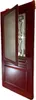 Porte d'entree Bois vitree, Canada Rouge RAL3004, H215 x Voir les images du produit 2
