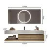 360Home Lavabo in Vetroceramica con mobile e specchio LED Anteprima dell’immagine prodotto 3