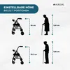 Rollator Mobiclinic, pieghevole e leggero, Prado, Anteprima dell’immagine prodotto 2