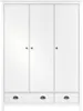 Kledingkast Hill 3 deuren 127x50x170 cm massief grenenhout Productafbeelding-voorbeeld 3