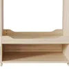A close-up view of a wooden children's wardrobe with two shelves. Anteprima dell’immagine prodotto