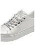 Tamaris Damen Sneaker Plateausohle Metallic Effekte Court Produktbild-Vorschau 4
