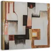 Leinwandbild abstrakte zonen 30x30 cm Feeby braun wandbild Produktbild-Vorschau 1