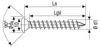 Pfostenschraube Edelstahl A1, 8mm, x 50 mm, 50 Stk. - Profi Produktbild-Vorschau 3