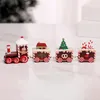 5 Stück Mini Zug Nachbildung Holz Weihnachtszug mit Produktbild-Vorschau 6