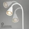 Lampa na čítanie Briloner Justra, otočná, 2 porty USB, Náhľad obrázku produktu 3