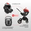 BabyLux® Kinderwagen 3in1 Set ROSSO, Schwarz Faltbar Leicht Produktbild-Vorschau 8