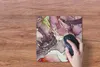 MuchoWow® Mauspad Mousepad Marmor - Rot - Lila - Gold 30x30 Produktbild-Vorschau 3