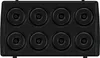 A top-down view of a black donut maker with 8 donut molds. Produktbild-Vorschau