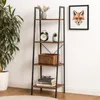 Regał ciemny brąz do salonu rustykalny BEGRYF 56x34x137 Podgląd zdjęcia produktu 5