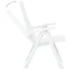 vidaXL Chaises de jardin réglables 2 pcs. Plastique blanc Voir les images du produit 12