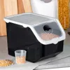 Bac à légumes et fruits avec couvercle noir 12 l Voir les images du produit 2