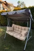 Cuscino per dondolo da giardino Blomster beige 148 cm con 2 Anteprima dell’immagine prodotto 3