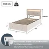Lit rembourré pour enfant Zubaliya - 90 x 200 cm - Beige - Voir les images du produit 10