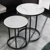 Tavolino da 60 cm in marmo, design moderno per il soggiorno Anteprima dell’immagine prodotto 5