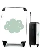 MuchoWow® Koffer Handgepäck Trolley Rollkoffer Kleine Produktbild-Vorschau 1